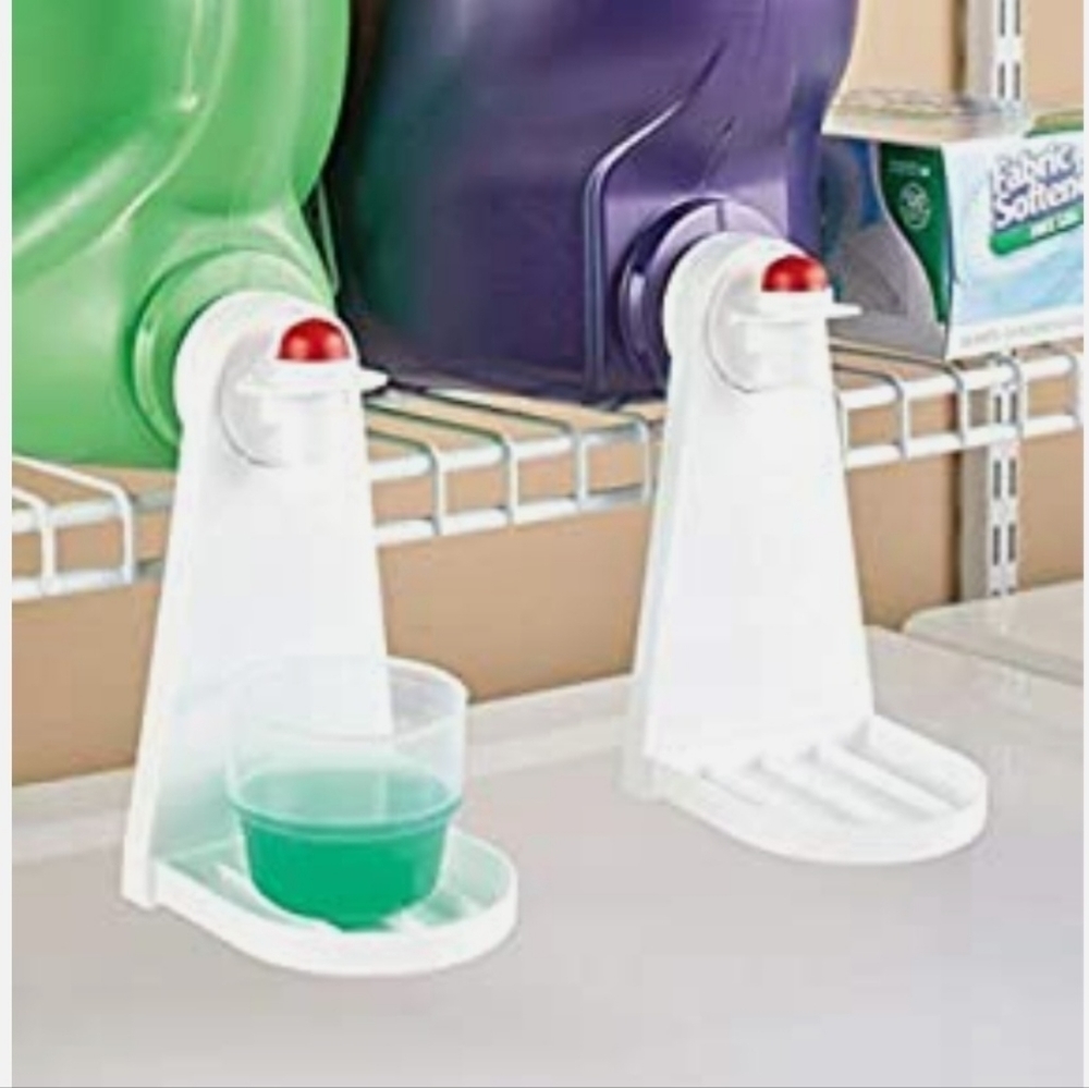 Catch the Drip Set of 2 Laundry Room Tidy-Cups Dripless Laundry detergent Soap‎